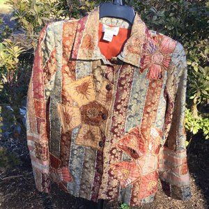 Sandy Starman Embroidered Art Design Jacket